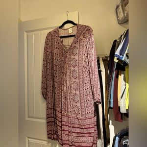 Terra sky boho dress